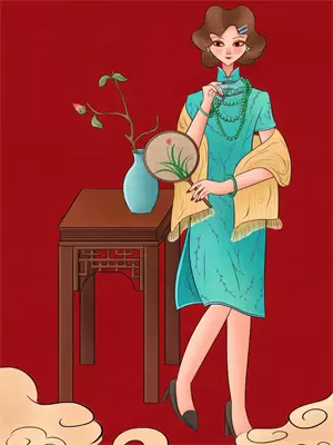 给妈妈买一件裙子送给她