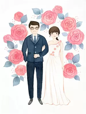 老婆和女儿照片